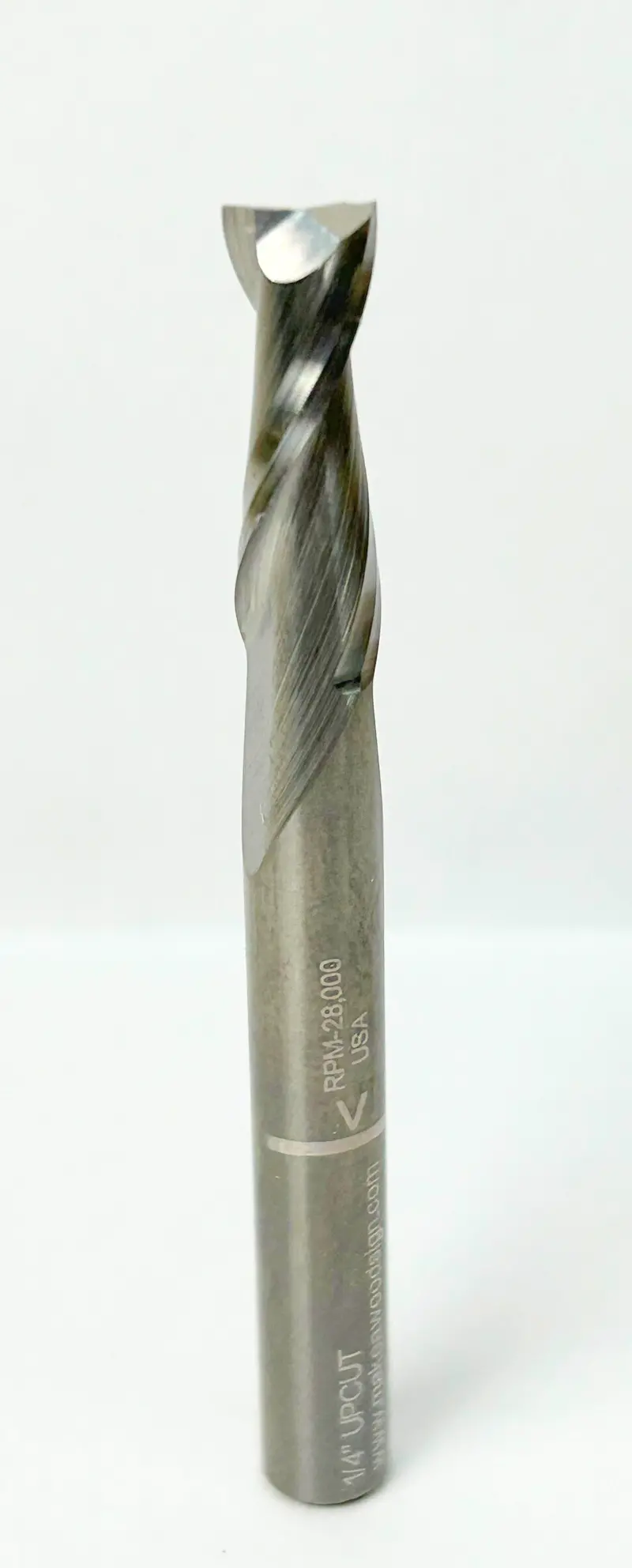 1/4" Spiral Up-Cut Router Bit – Solid Carbide Construction 1