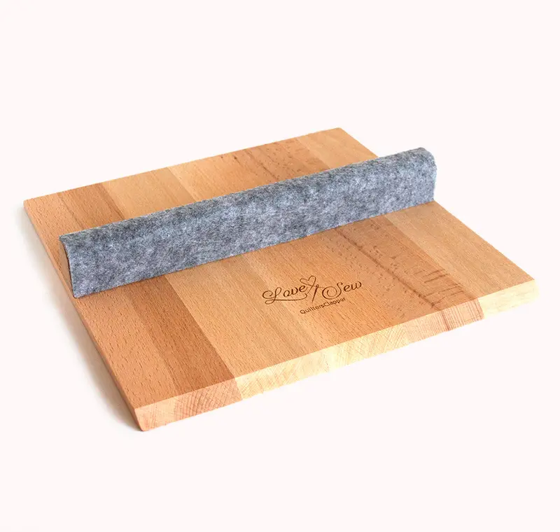 12-Inch Square Wool Quilter’S Clapper For Crisp Seams 1