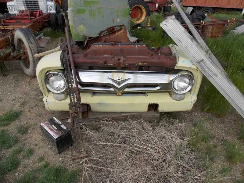 1956 Ford F-5 Front Clip Assembly With Chrome Grille 1