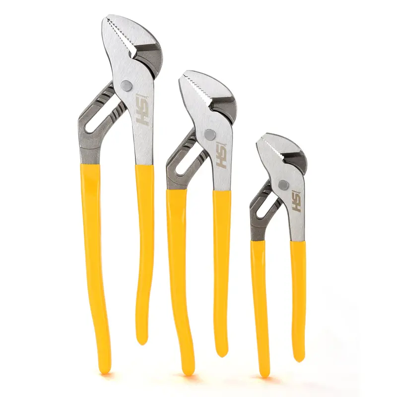 3-Piece Tongue-And-Groove Pliers Set – Adjustable Jaw Range 1