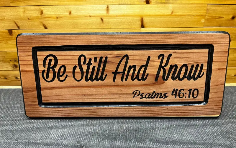 'Be Still And Know' Psalm 46:10 Stencil 1