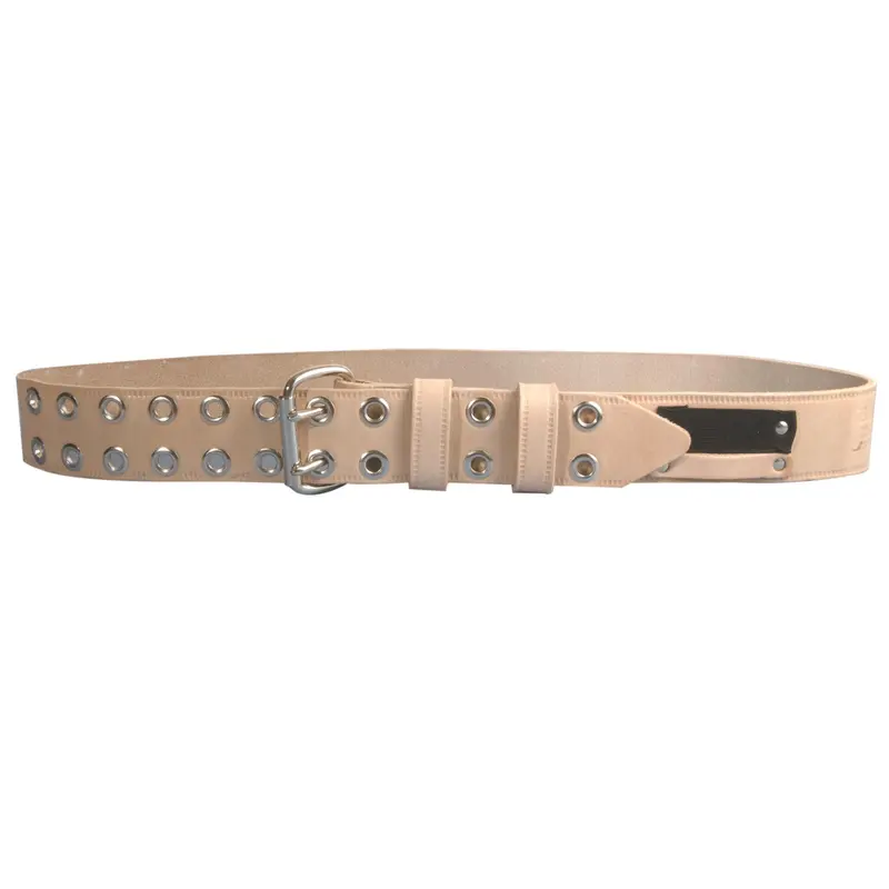 Bigben® 2-Inch Double-Prong Work Belt With Eyelets – Natural 1