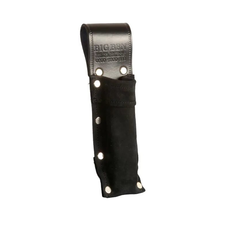 Bigben® Black Leather Safety Knife Holster – Secure & Slim Fit 1