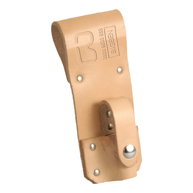 Bigben® Extended Single Spanner Frog With Safety Loop – Natural Leather 1