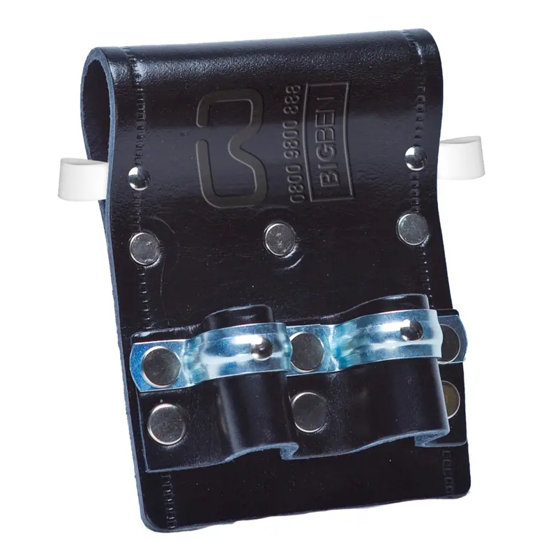 Bigben® Heavy-Duty Metal-Reinforced Double Spanner Frog With Integrated Anchor Point – Black Leather 1