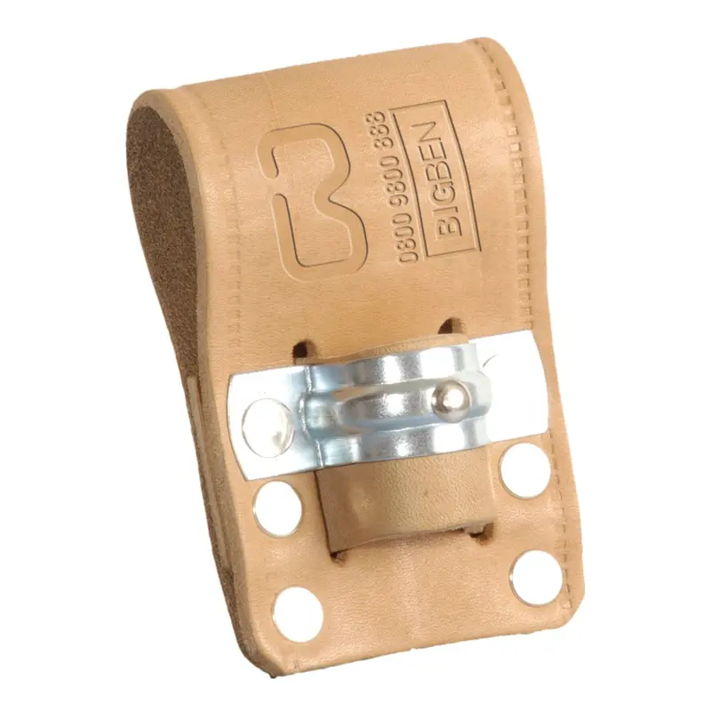 Bigben® Natural Leather Single Spanner Frog – Metal-Reinforced Design 1
