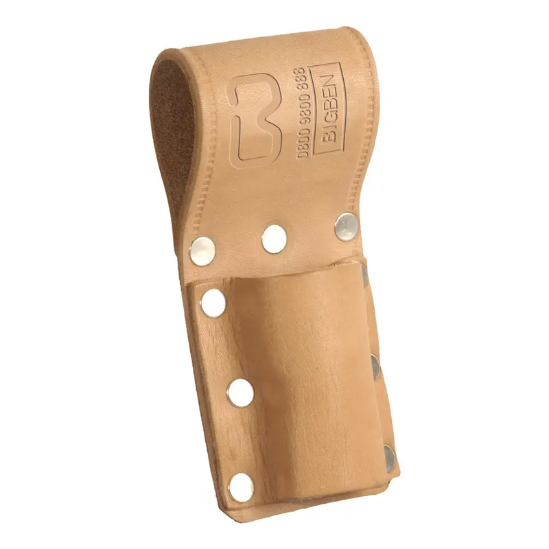 Bigben® Natural Leather Spirit Level Holder – Cut-Off Style 1