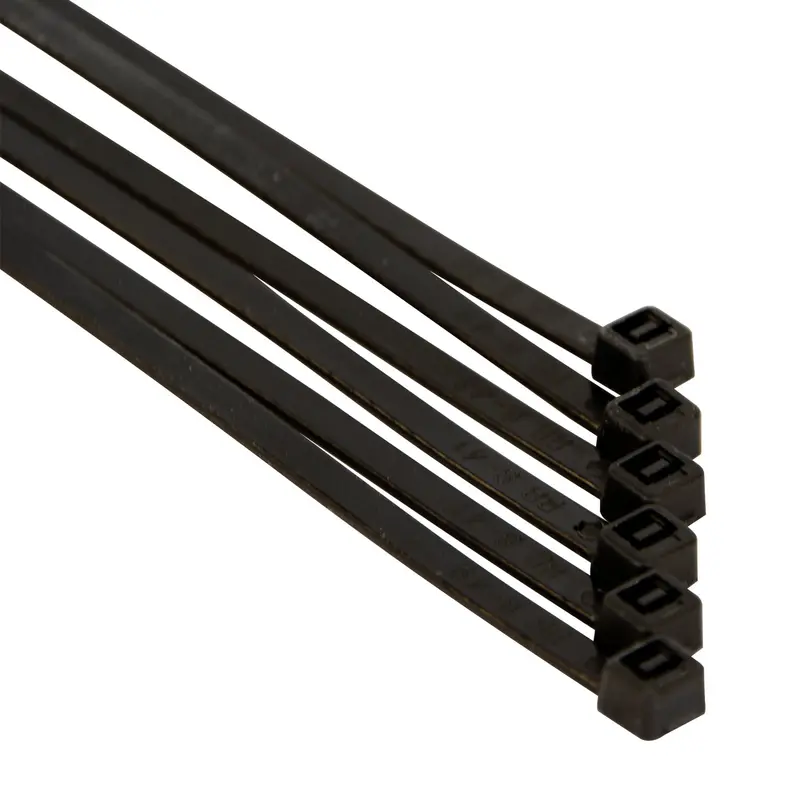 Black Nylon Netting Cable Ties – 4.8Mm × 370Mm (100-Pack) 1
