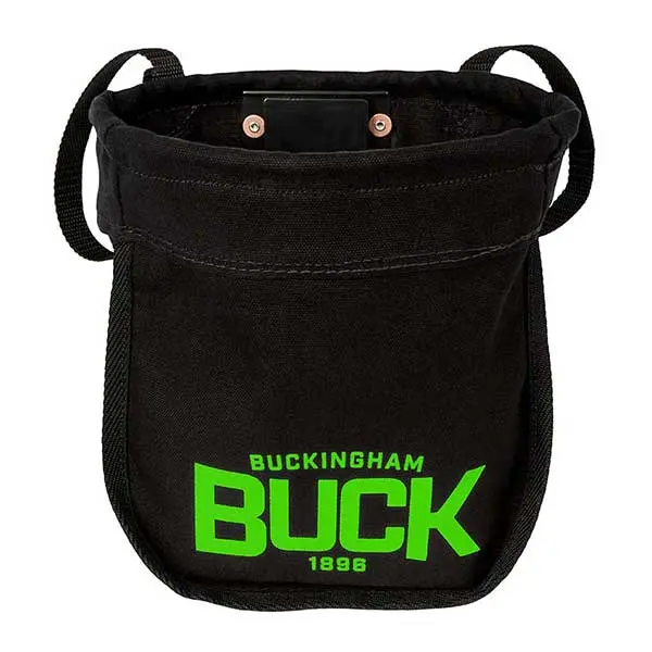 Buckingham Black Canvas Bolt & Nut Pouch With Built-In Magnetic Strip – Model 4570B2M2 1