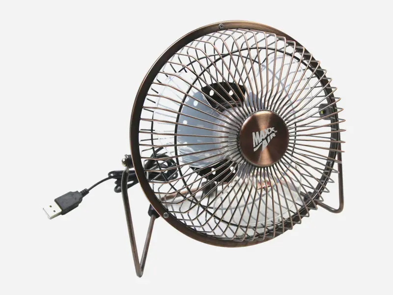 Compact Usb-Powered Tilting Desk Fan – 4", 6", And 8" Sizes, Single Speed 1