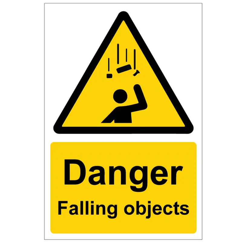 ‘Danger: Falling Objects’ Safety Sign — 300 × 400 Mm 1