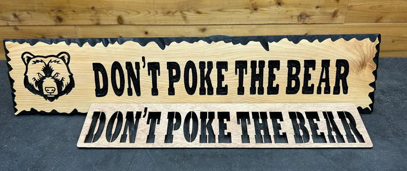 'Don'T Poke The Bear' Decorative Stencil 1