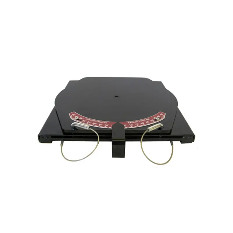 Dual Black Powder-Coated Mild Steel Turntable Plates — 14" X 14" X 1.5" With Integrated Pointer 1