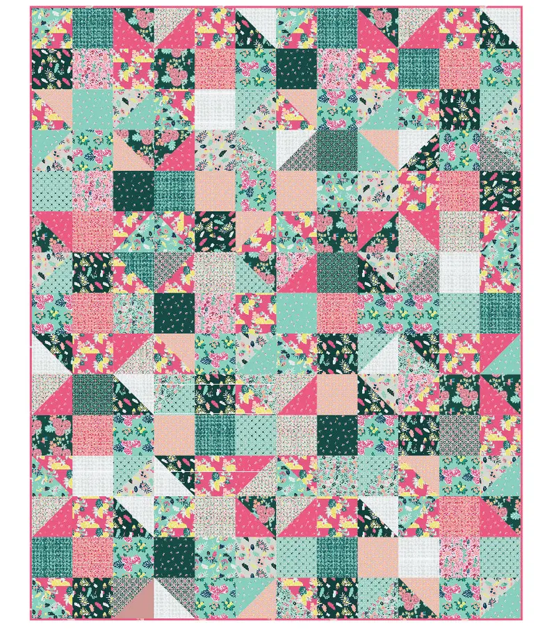 Game Day Quilt Pattern – Sporty Themed Layout 1