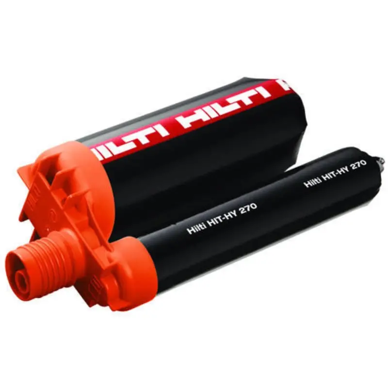 Hilti Hit-Hy 270 Injectable Hybrid Mortar – Epoxy-Acrylic Anchoring Adhesive (11.1 Fl Oz Cartridge) 1