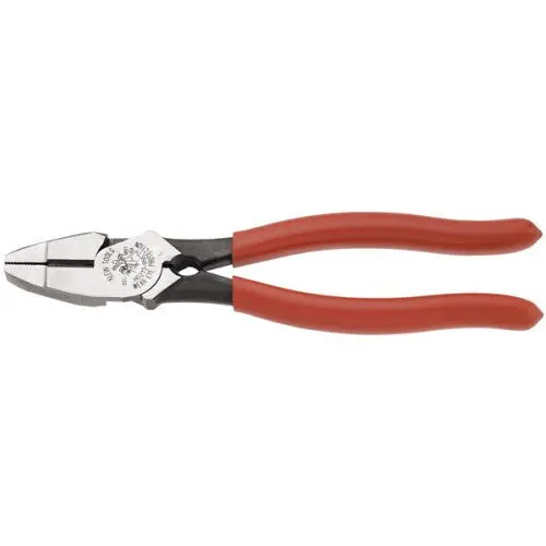Klein 9" Lineman’S Side-Cutting Pliers — Bolt-Thread Holder, Oversized Handles (94-Hd213-9Neth) 1