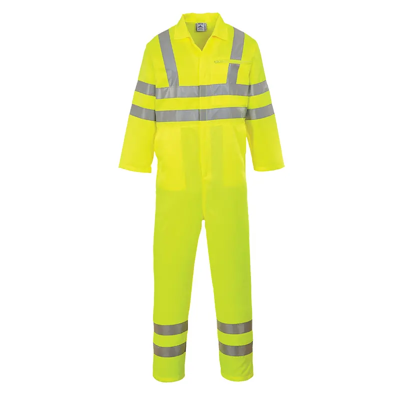 Lightweight Hi-Vis Yellow Polycotton Coverall – Ansi/En Compliant 1