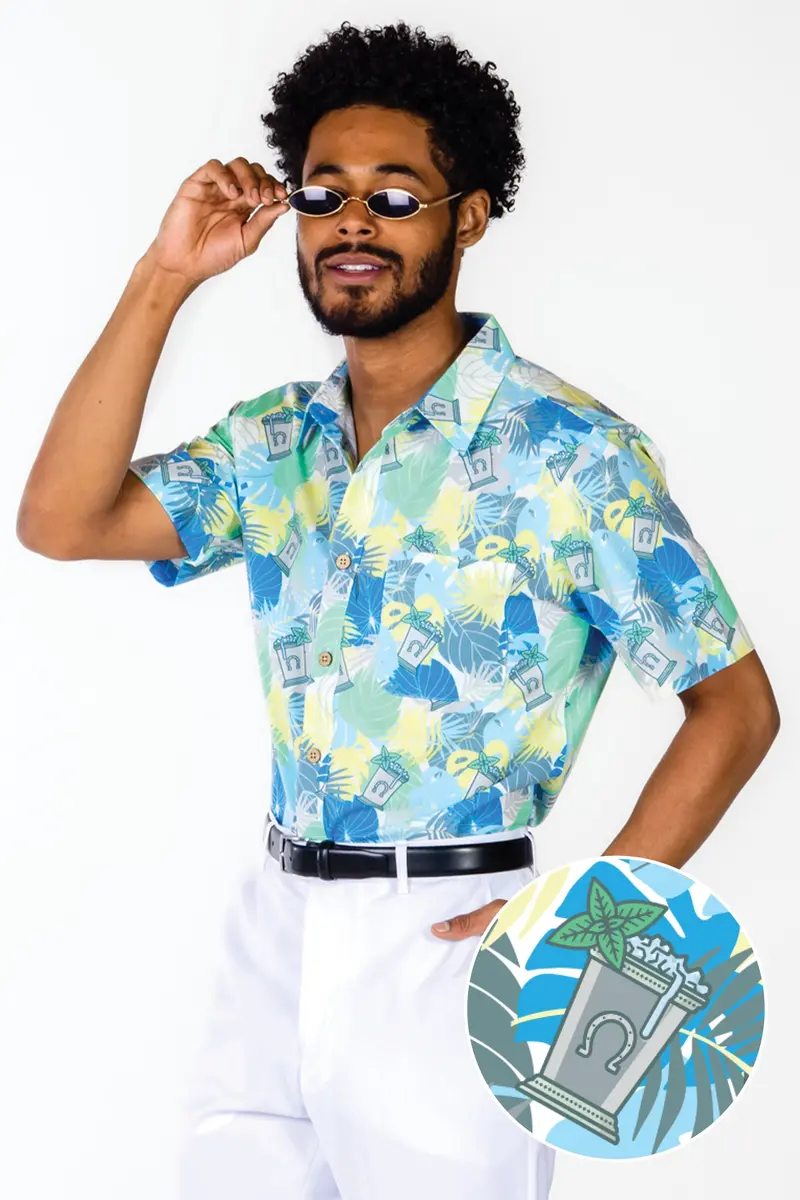 Minty Fresh Tropical Derby Hawaiian Shirt – Vibrant & Lightweight 1