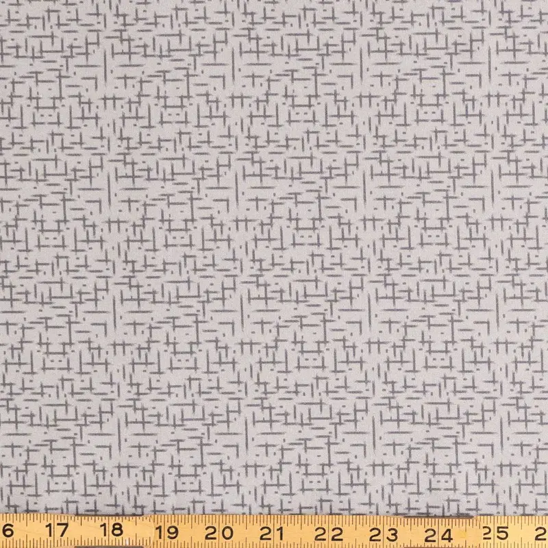 Mod Dining Room Gray Design Fabric 1