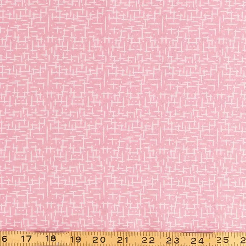 Mod Dining Room Pink Statement Fabric 1