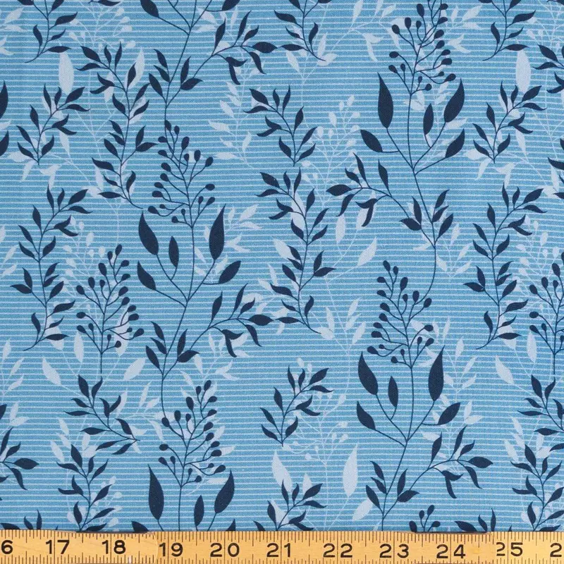 Mod Foyer Blue Calming Fabric 1