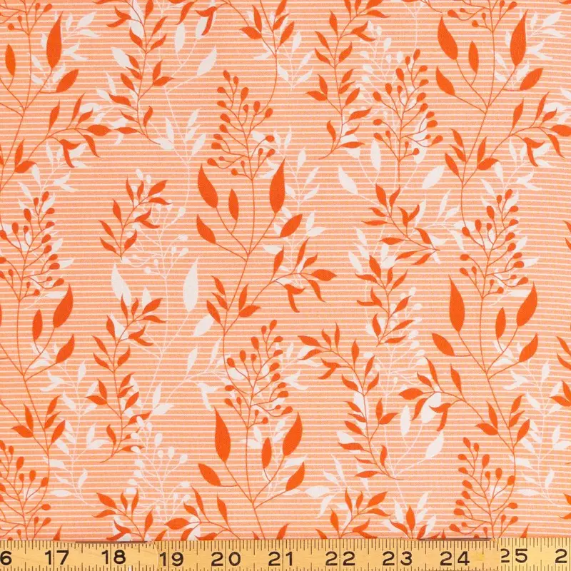 Mod Foyer Orange Bold Fabric 1