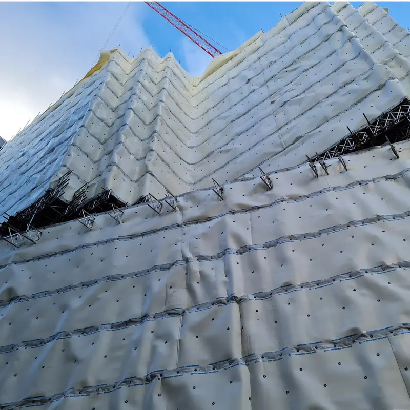 Monarsound Acoustic-Dampening Scaffold Sheeting 1