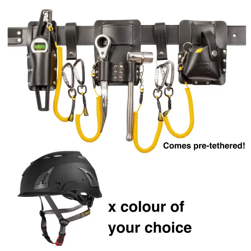 Scaffman Al Black Tethered Safety Belt Kit 1