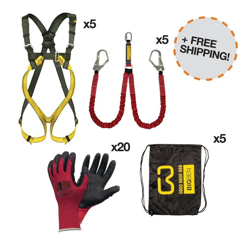 Scaffman Al Harness And Lanyard Complete Fall Protection Set 1