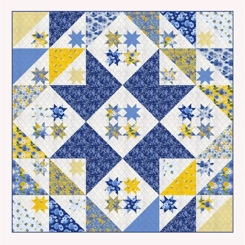 Star Light Quilt Pattern – Modern Geometric Design 1