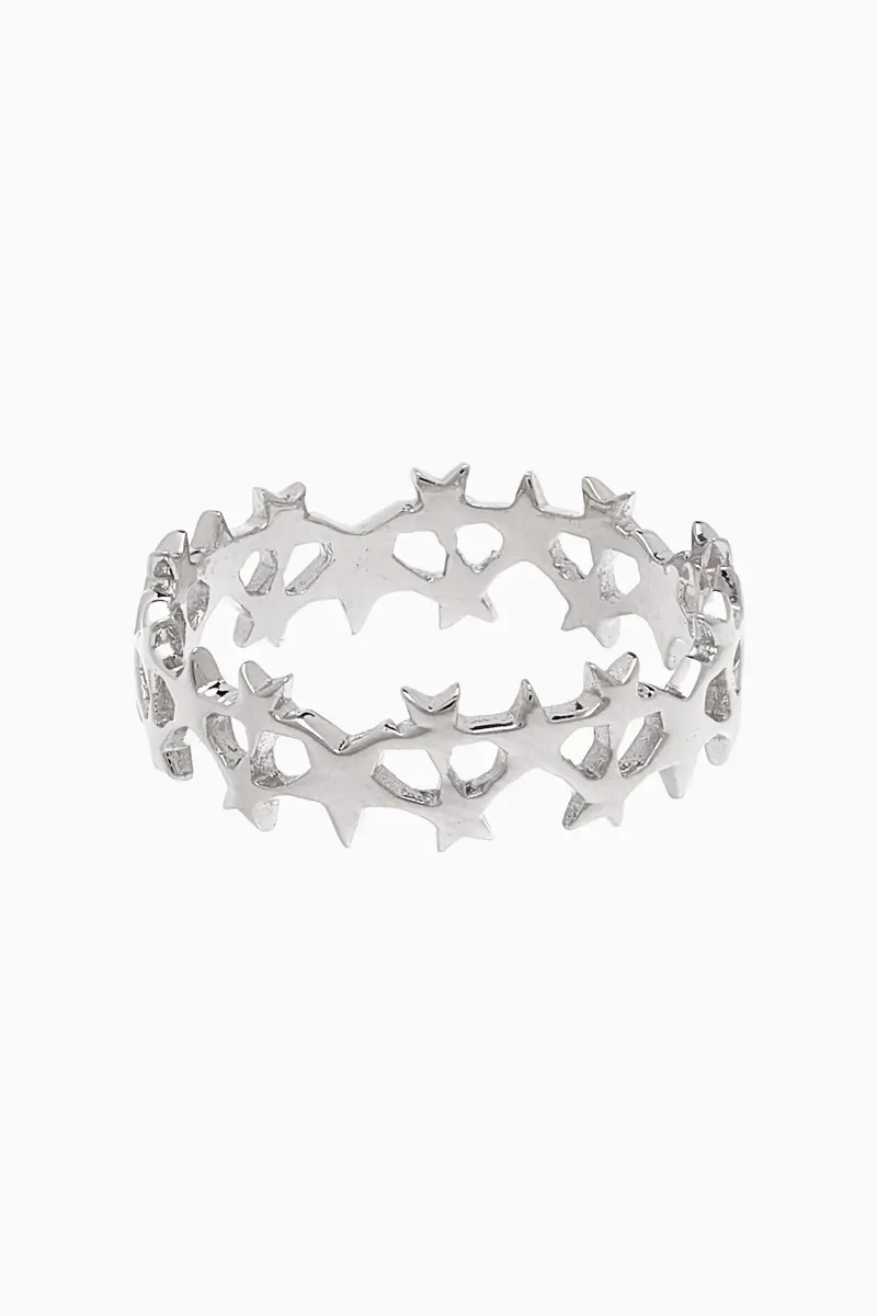 Sterling Silver Star Accent Ring 1