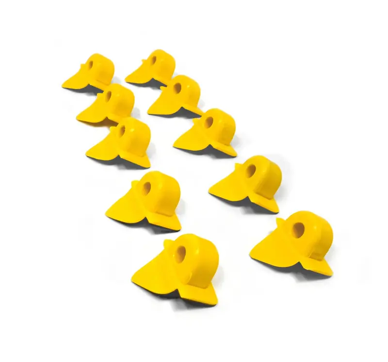 Yellow Metal Head Inserts For Corghi/Coats — 10-Pack (Part #8-11100106 / 100106) 1