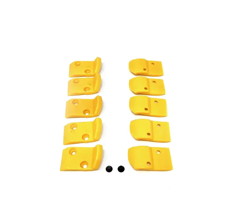 Yellow Rectangular Leverless Head Hunter Inserts – 10-Pack (Corghi-Compatible) 1